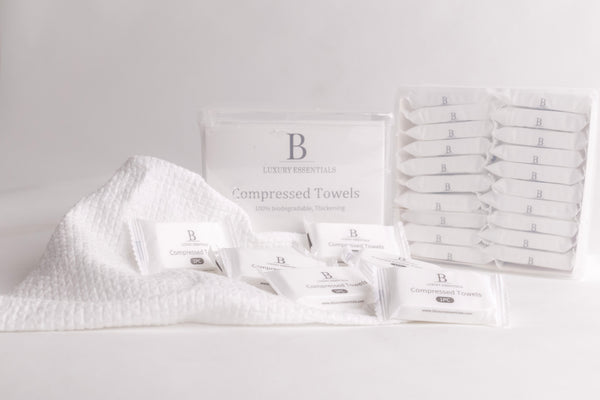 B Luxury Compressed Towels