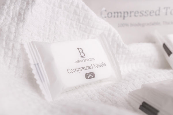 B Luxury Compressed Towels